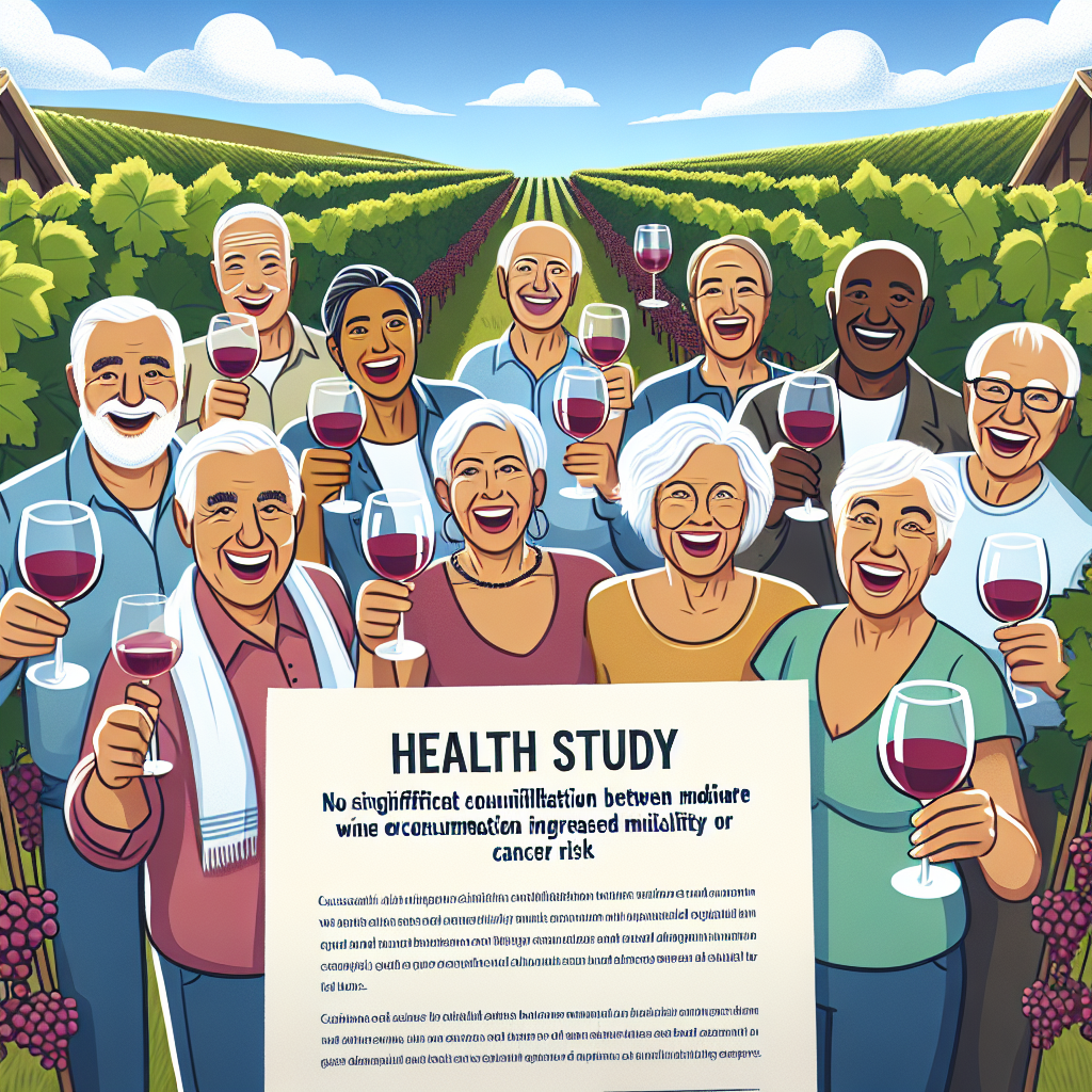 Moderate Wine Consumption Not Linked to Increased Cancer or Mortality Risk in Healthy Seniors